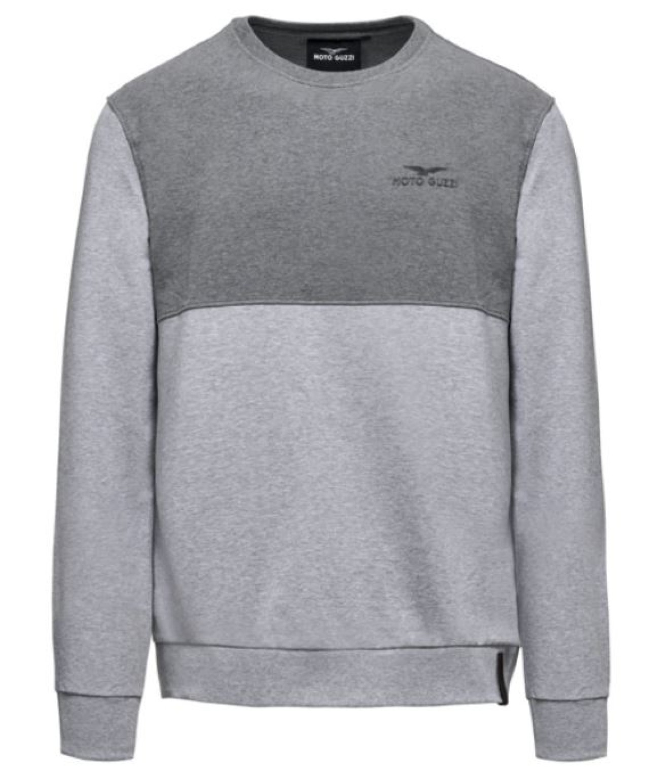 Moto Guzzi Pullover mit Logo-Motiv grau meliert