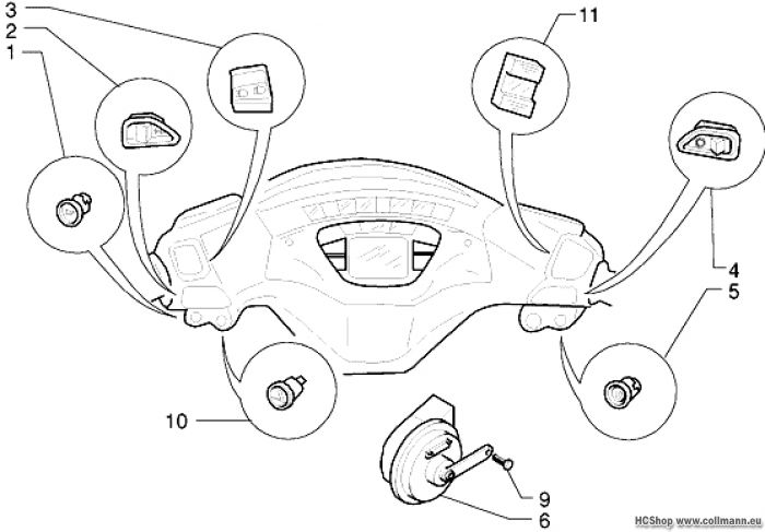 Piaggio Elektrische vorrichtungen-Hupe X9 125