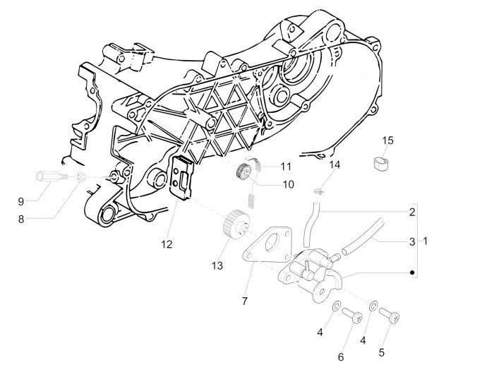 Piaggio Zip 50 SP Ölpumpe