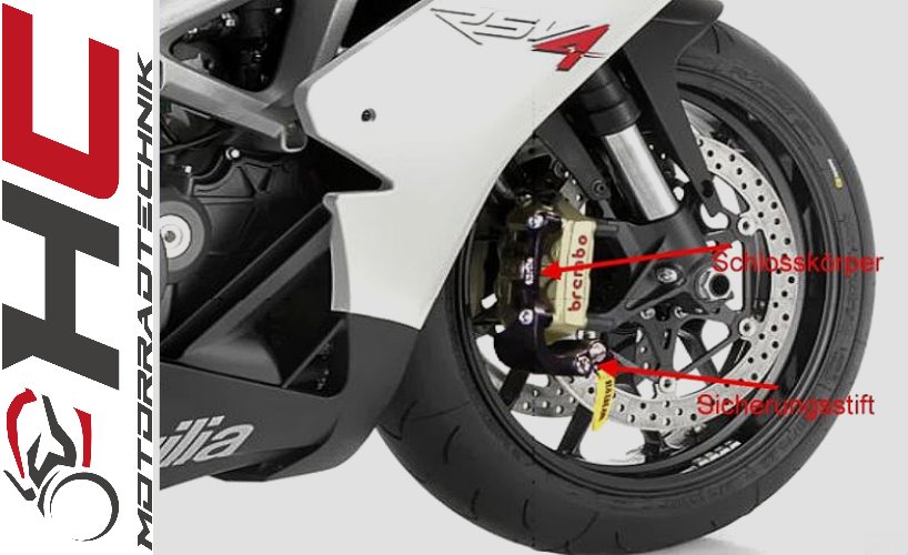 Bremsscheibenschloss Aprilia RSV4