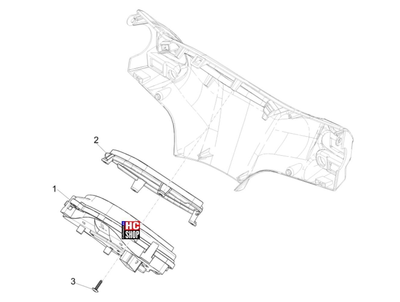 Piaggio Liberty 50 IGET E5 Lenkung Cockpitinstrumente - Cruscotto
