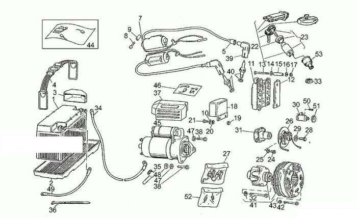 Moto Guzzi V65 Custem Batterie