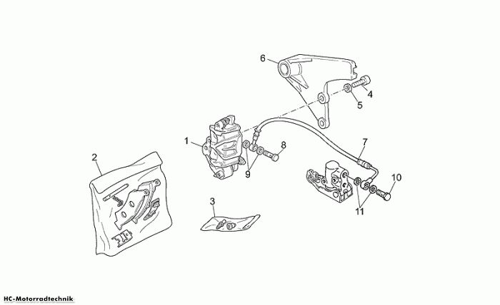 Moto Guzzi Hirdbrzange California EV/EV Touring/80 1100