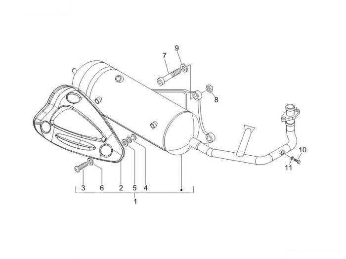 Gilera Auspufftopf Stalker 50