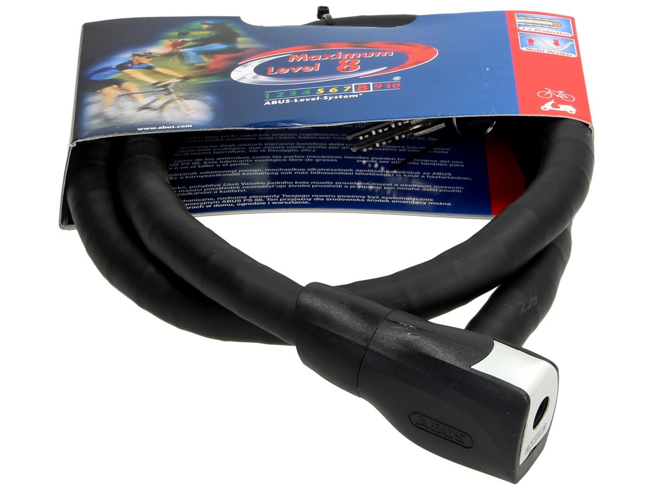 ABUS Kabelschloss Centuro 860, 1,10 m, schwarz