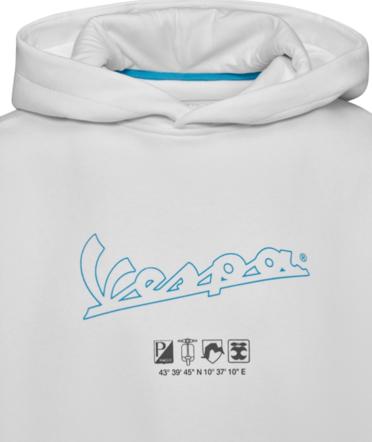 Vespa Hoodie Holy White Unisex Vespa DEC