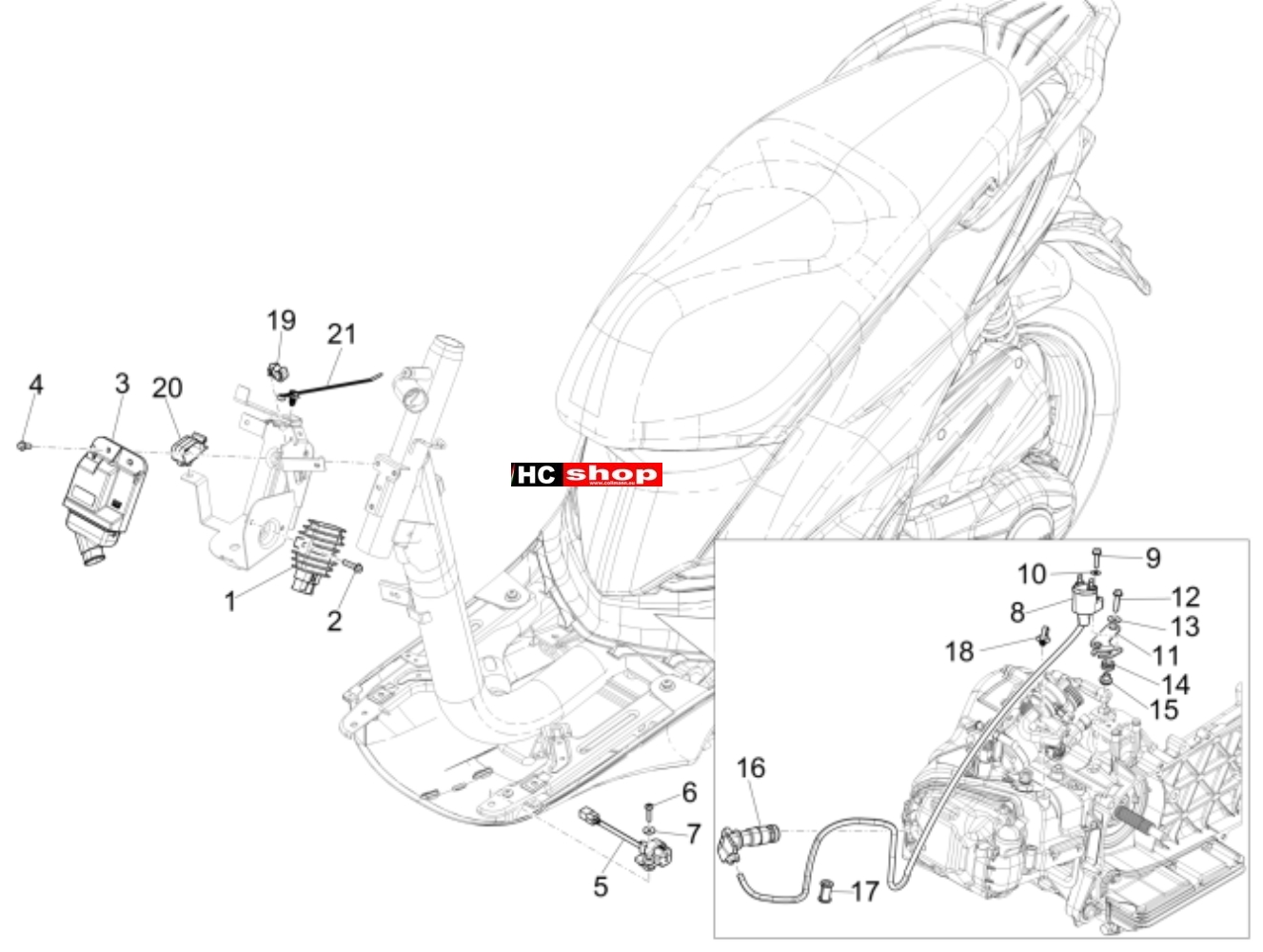 Piaggio Liberty iGet 125 4T 3V - Elektrische Anlage Spannungsregler
