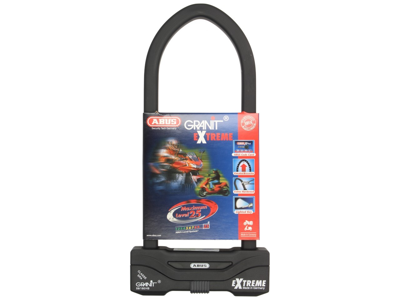 ABUS Bügelschloss Granit Extreme Plus 59, 310x111 mm, schwarz