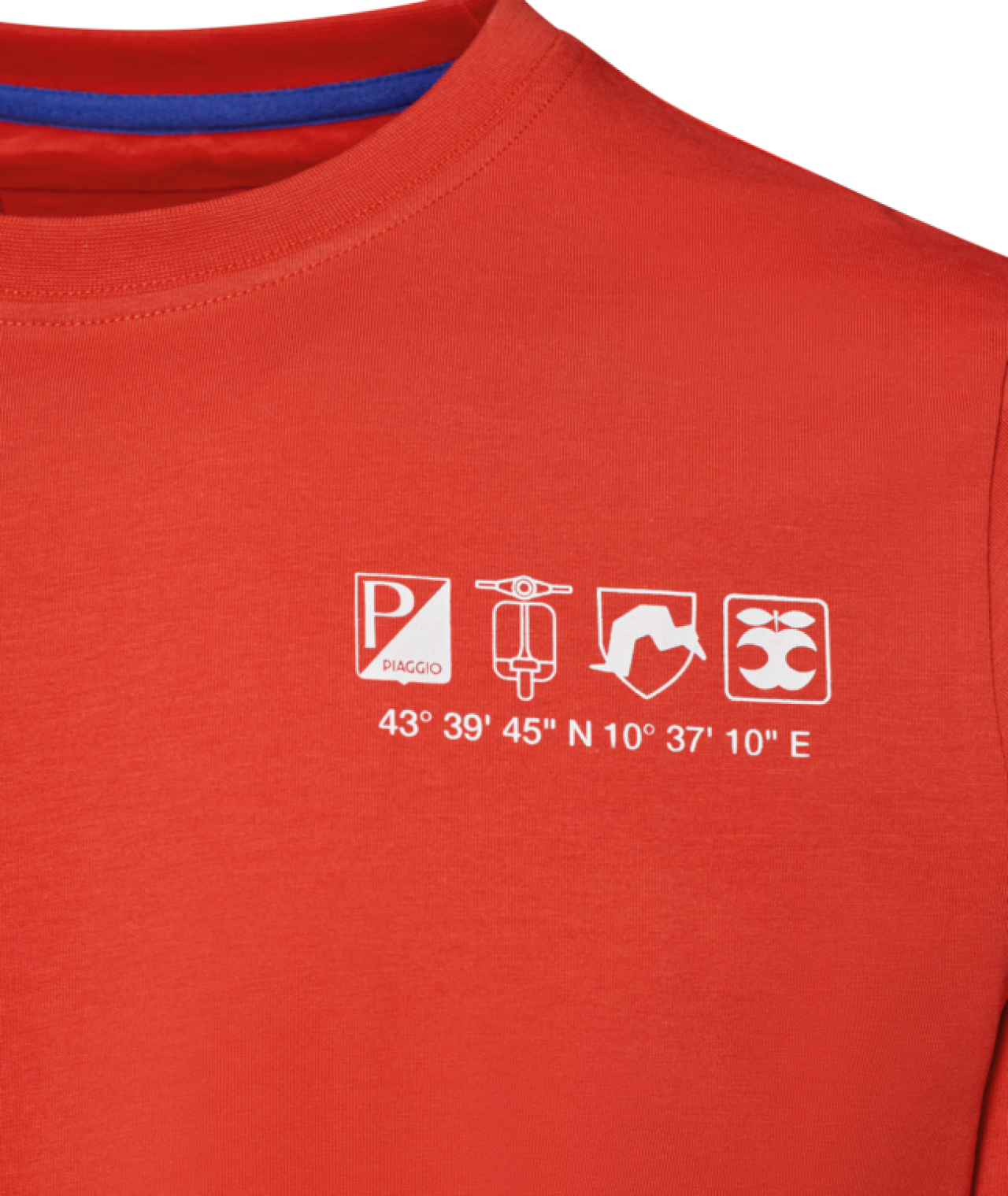 Vespa T-Shirt aus Baumwolle orange, Serie Vespa DEC