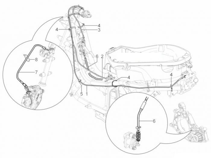Piaggio MP3 YOUrban 300ie Sport Bowdenzügen