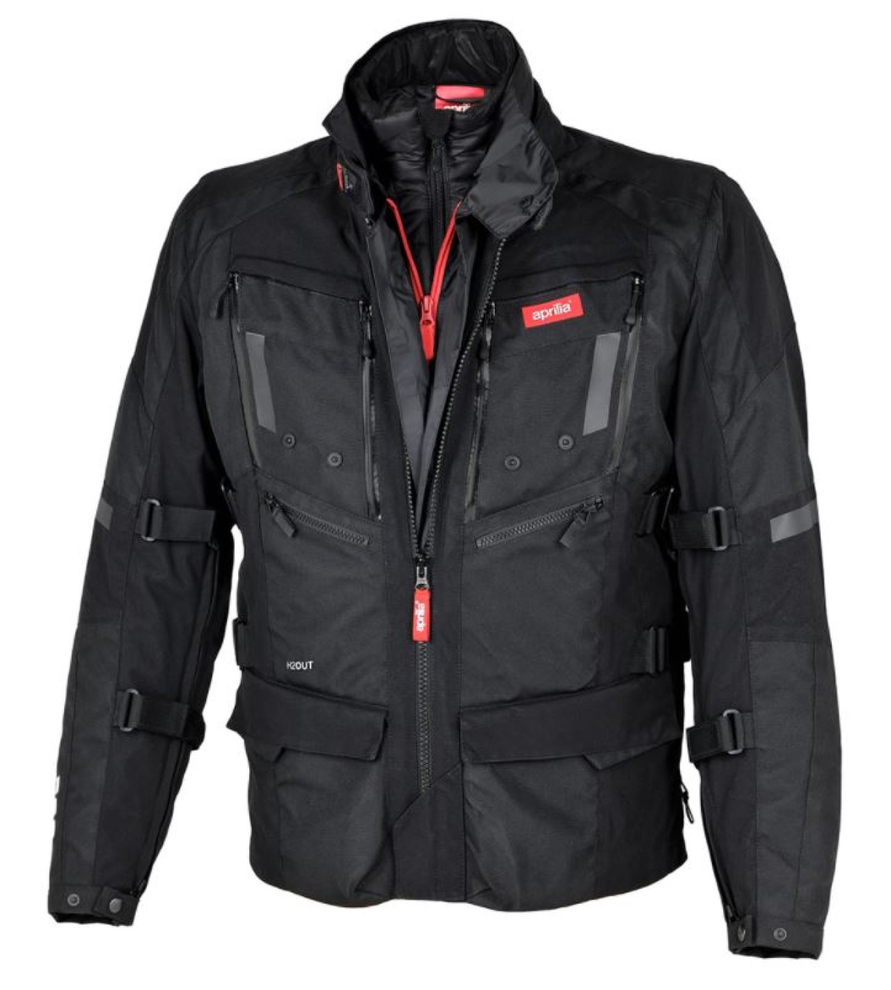 123 - Aprilia Jacke Herren, Größe: M, schwarz, Polyester, in Verbindung mit: 606788M, Adventure Touring