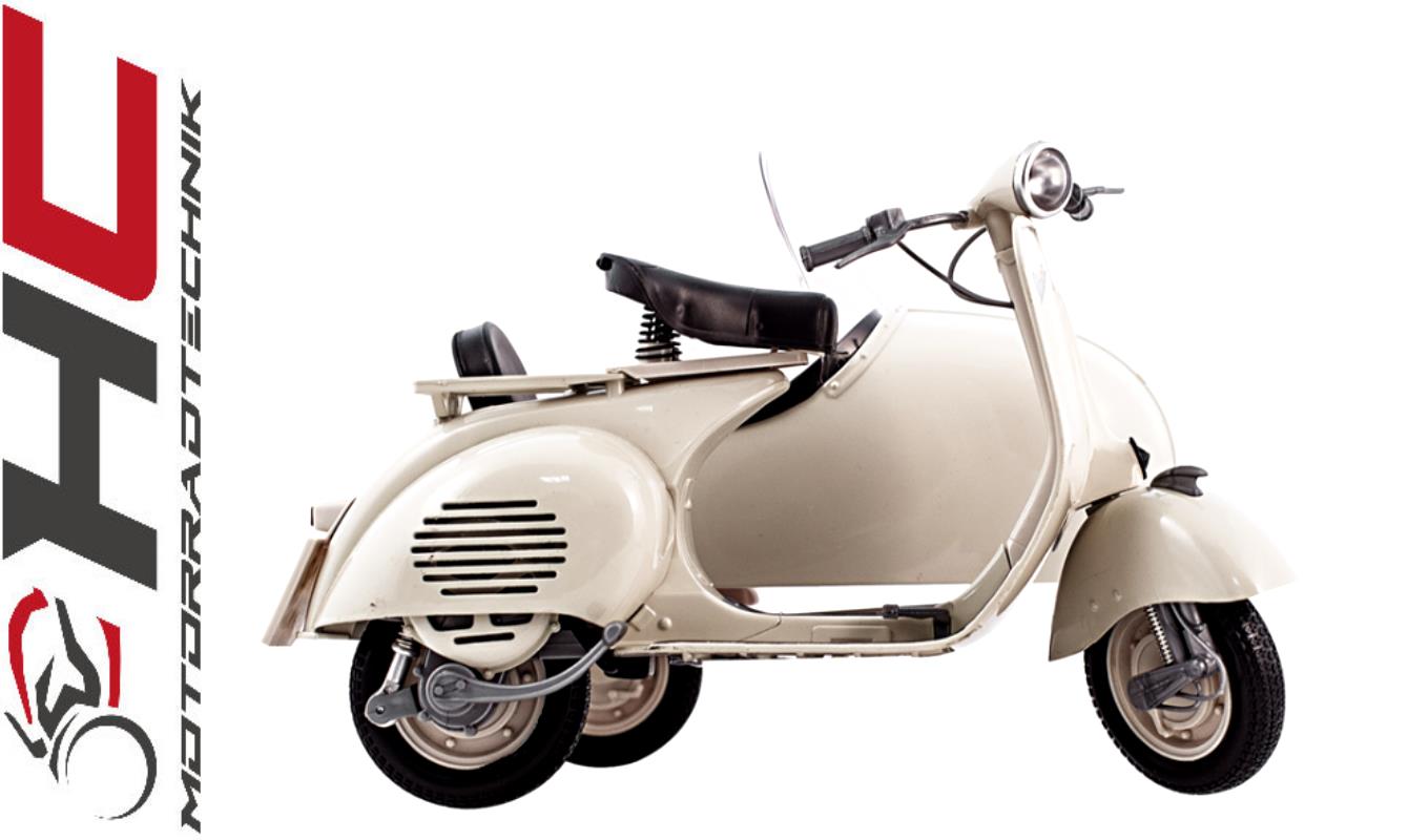 Fahrzeugmodell mit Beiwagen Vespa  VL1T