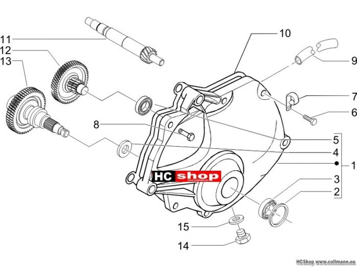 Piaggio Einheit Getriebe X9 500