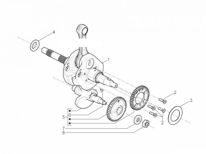 Piaggio MP3 500 Business Kurbelwelle