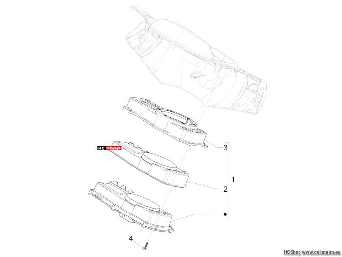Piaggio Cockpitinstrumente - Cruscotto NRG 50 DD
