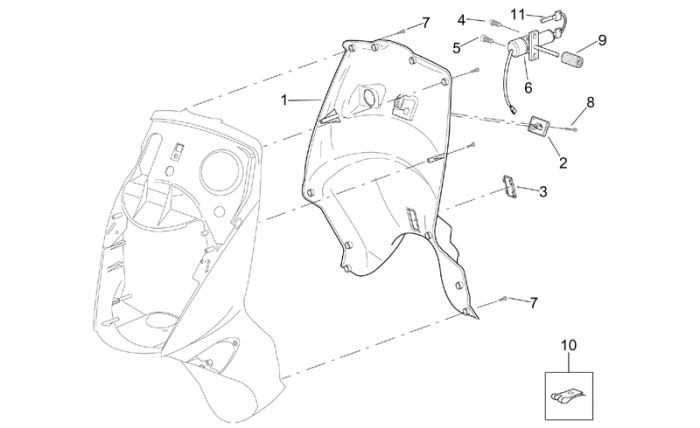Aprilia Frontaufbau V Leonardo eng. Yamaha 250