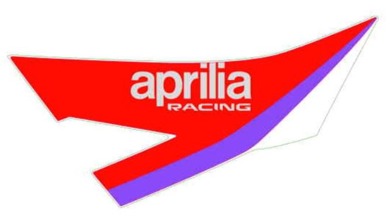 4 - Aufkleber Tank Li. "aprilia racing"  - Fahrzeugfarbe Time Attack
