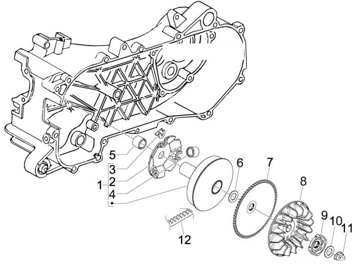 Gilera Antriebsriemenscheibe Stalker 50