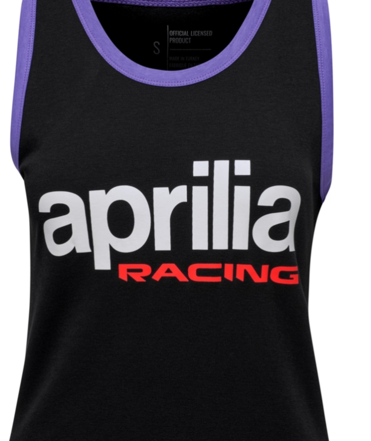 Aprilia Travel Line Tank Top Damen, schwarz, Baumwolle