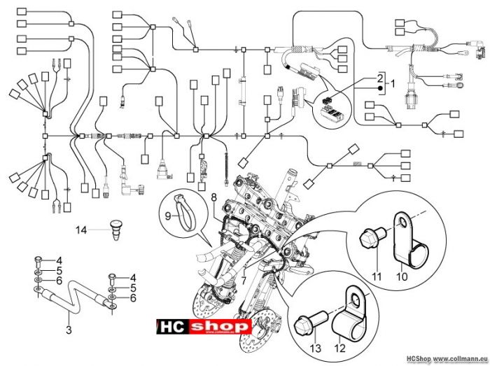 Piaggio MP3 YOUrban 300ie Sport Hauptkabelbaum