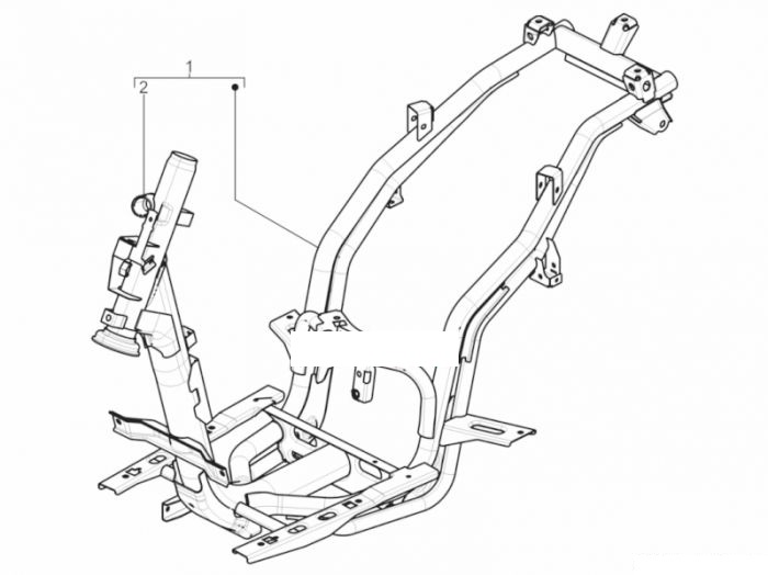 Piaggio Fahrgestell/Karosserie TPH 125