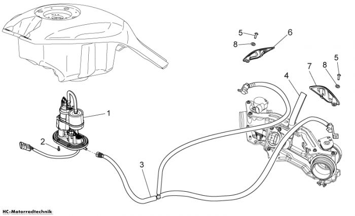Moto Guzzi Einspeisung Griso V 8V 1200