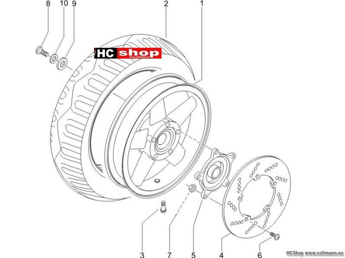Piaggio Hinterrad X9 250