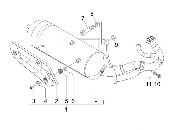 Gilera Auspufftopf Stalker 50