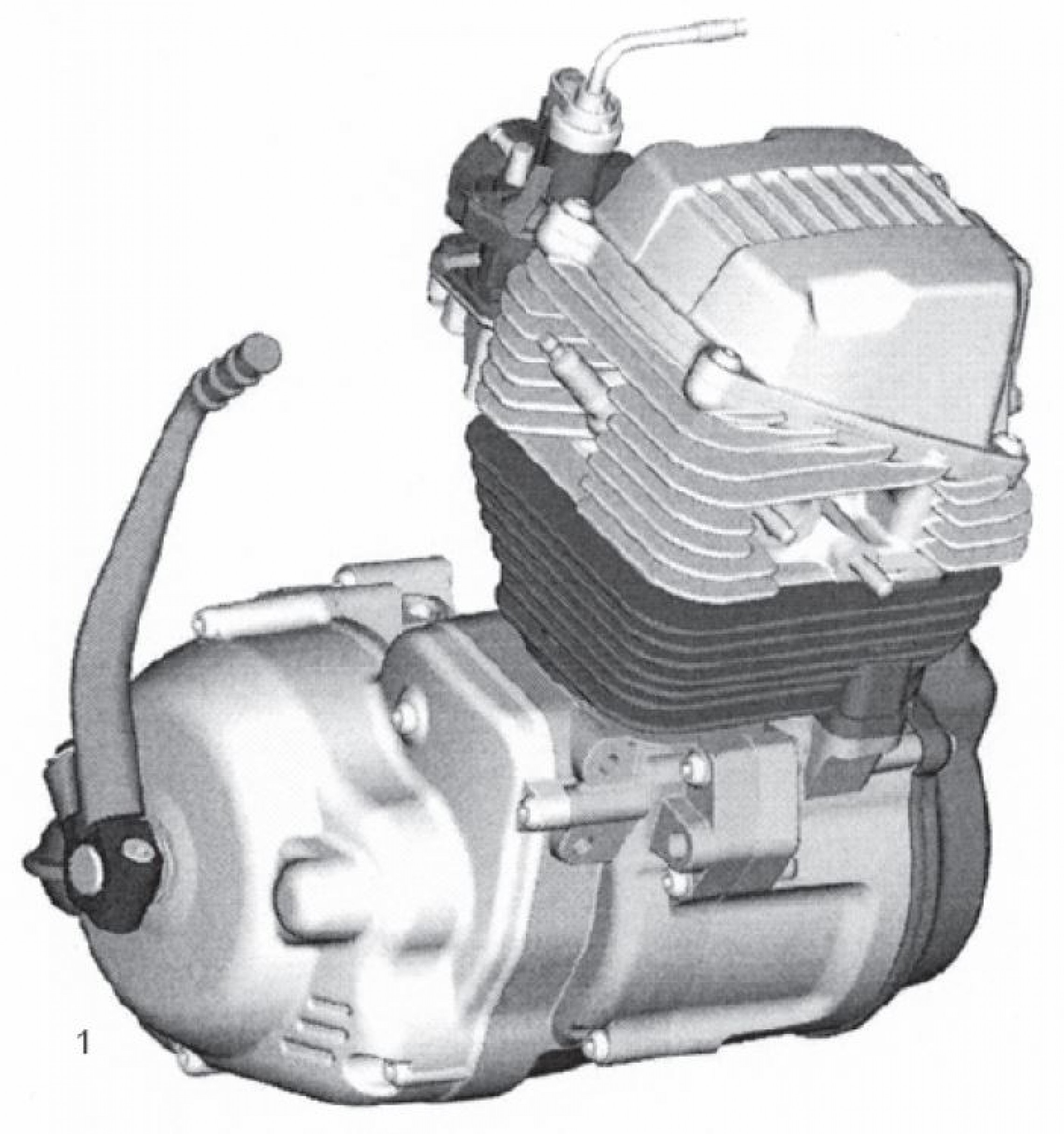 Explosionszeichnung Derbi Minimoto 50 Motor