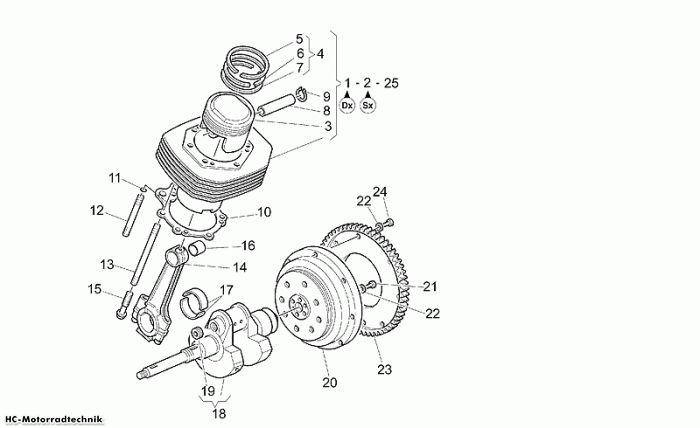 Moto Guzzi Kurbelwelle Quota ES 1100