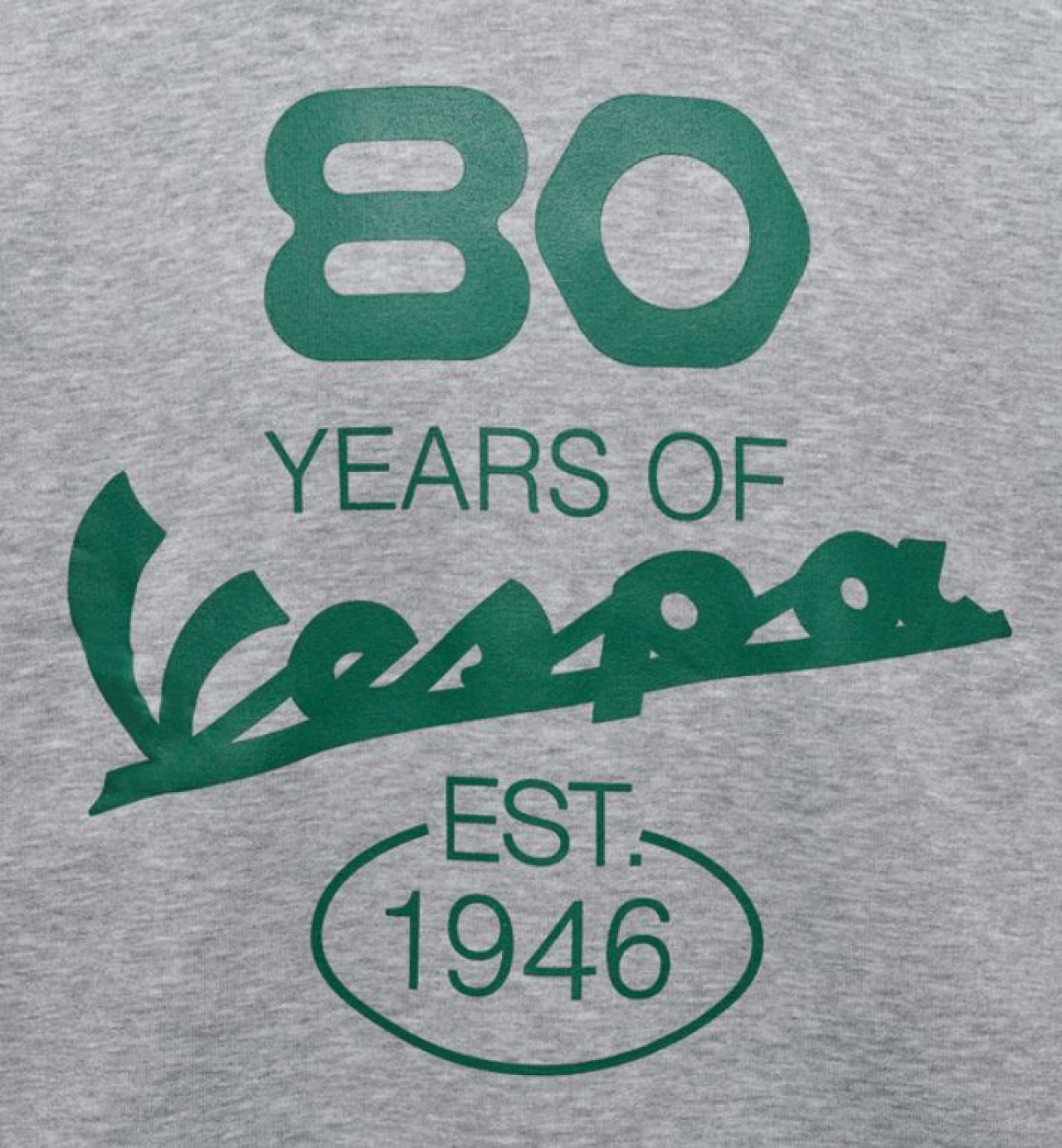 Vespa Hoodie grau, Jubiläum Vespa 80th