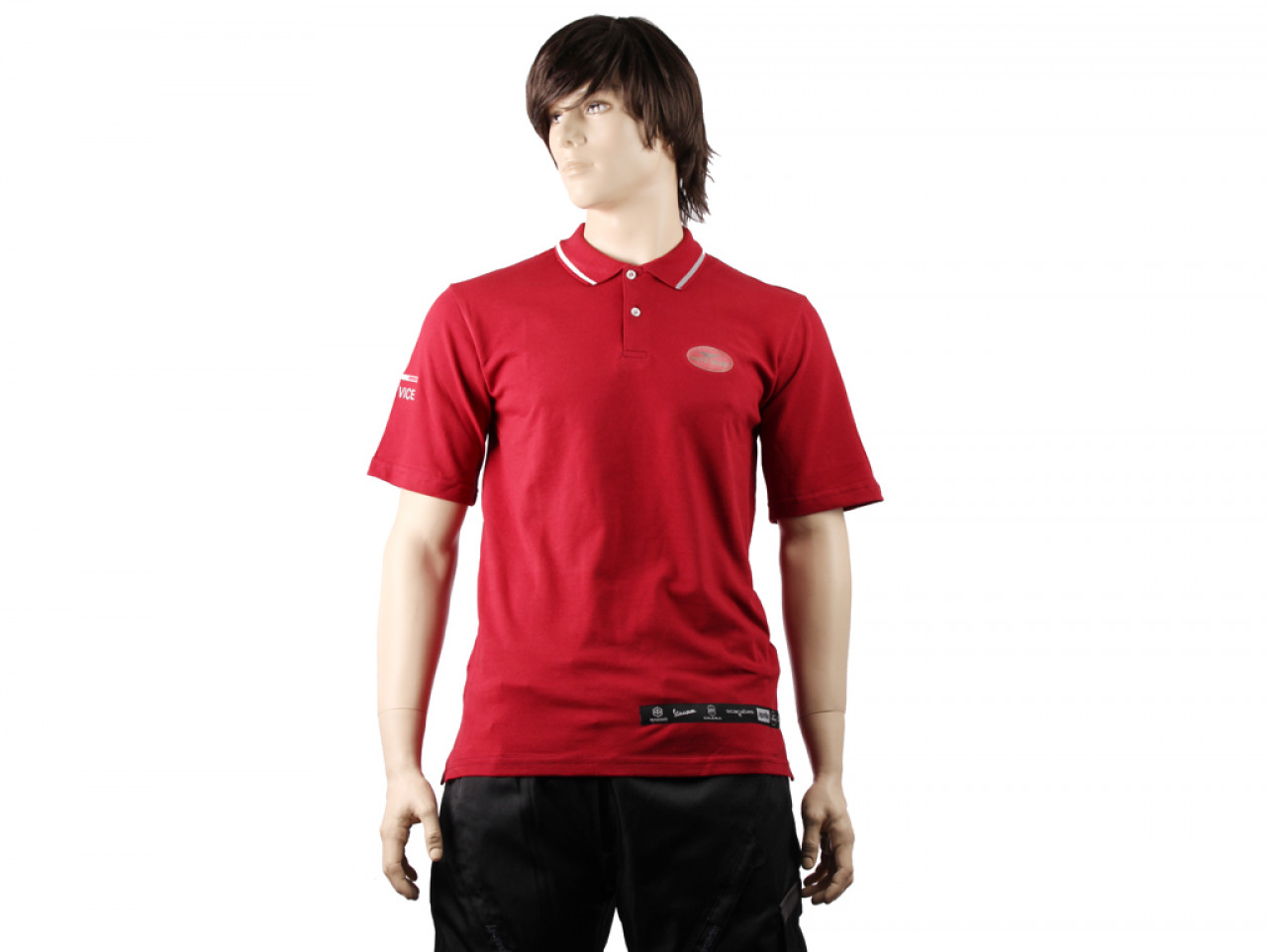 Moto Guzzi Service Polo Shirt kurzarm Werkstattbekleidung rot