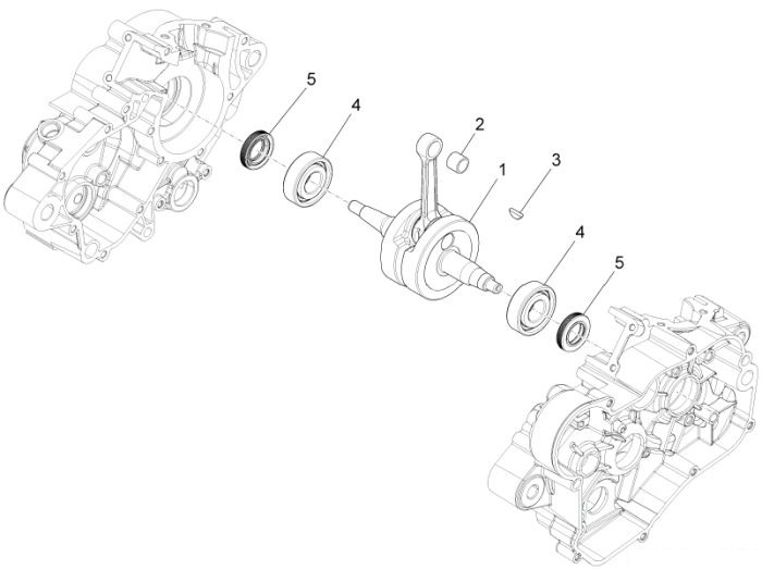 Aprilia Kurbelwelle RS4 50 – Lager