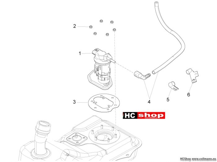 Piaggio Benzin-Einspritzanlage Fly 125 ie. 3V