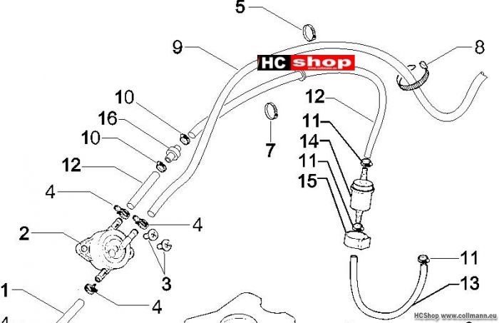 Piaggio Benrin-einspritzanlage X8 125