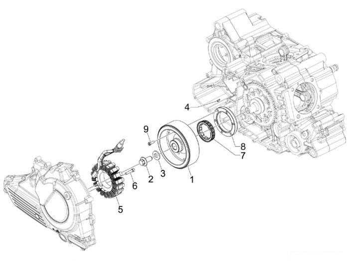 Gilera Lichtmaschine GP 800