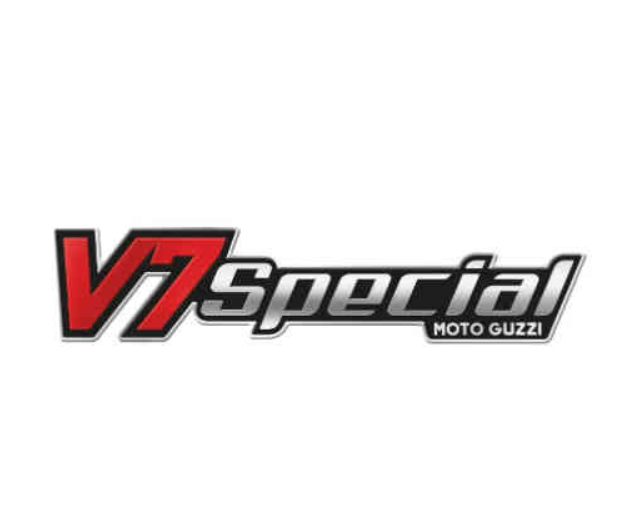 8 - Schild "V7 SPECIAL" links und rechts Farbe: RED STRIPE TWIN TONE [G34], SILVER STRIPE MONOCHROME [0ND]