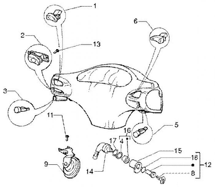 Vespa Elektrische ausrüstung (1) ET4 50