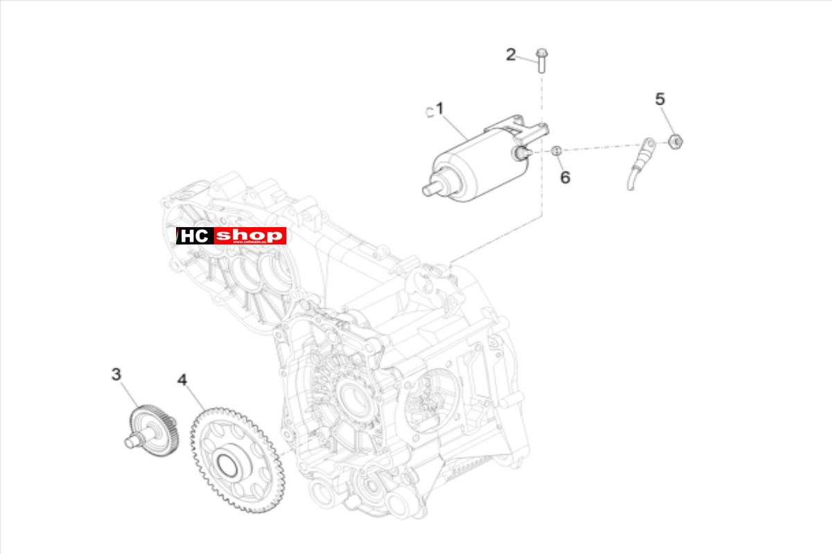 PIAGGIO MP3 300 HPE - 300 HPE SPORT  Starter - Elektrischer starter