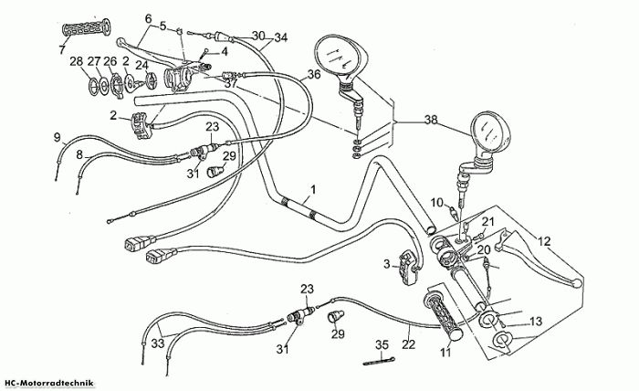 Moto Guzzi Lenker 1. Serie GT 1000