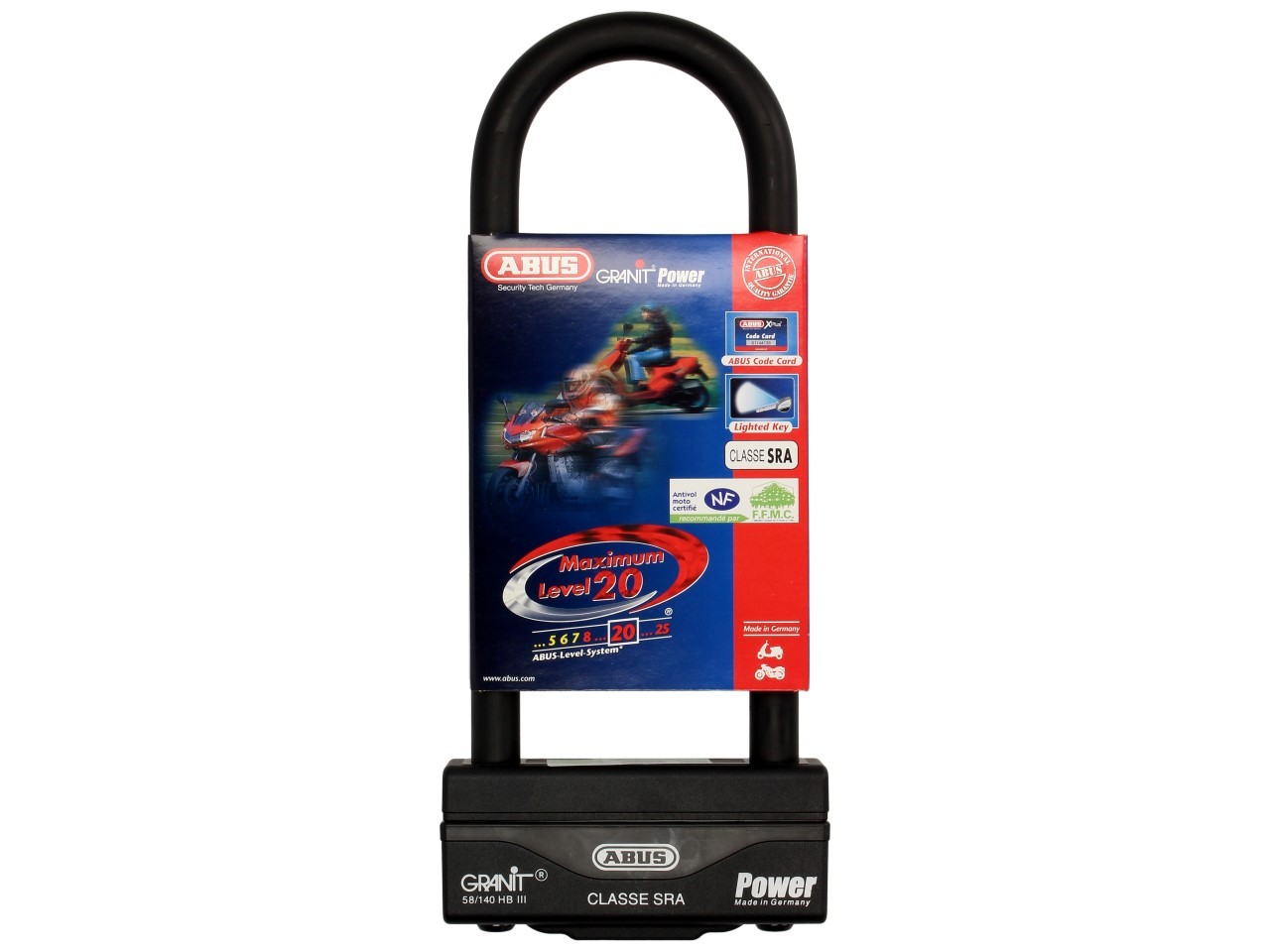 ABUS Bügelschloss Granit Power 58, 260x83 mm, schwarz