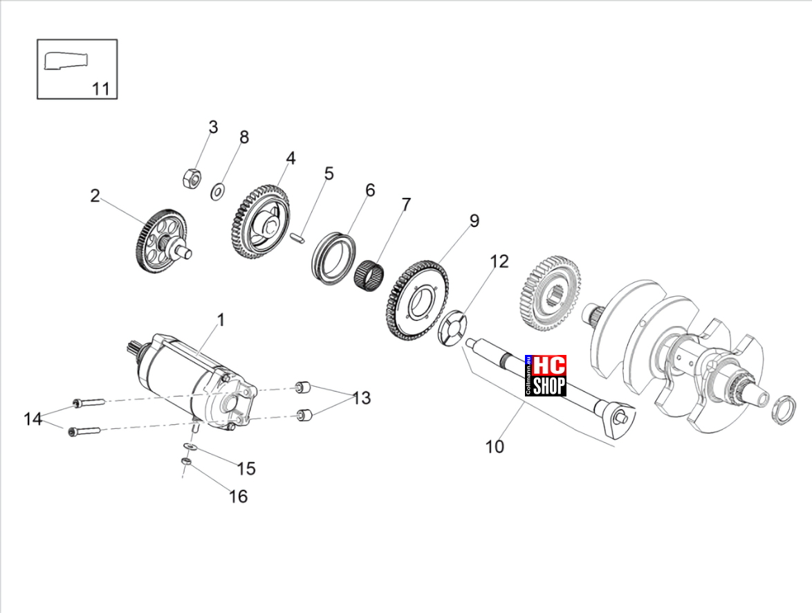 1 - Startermotor