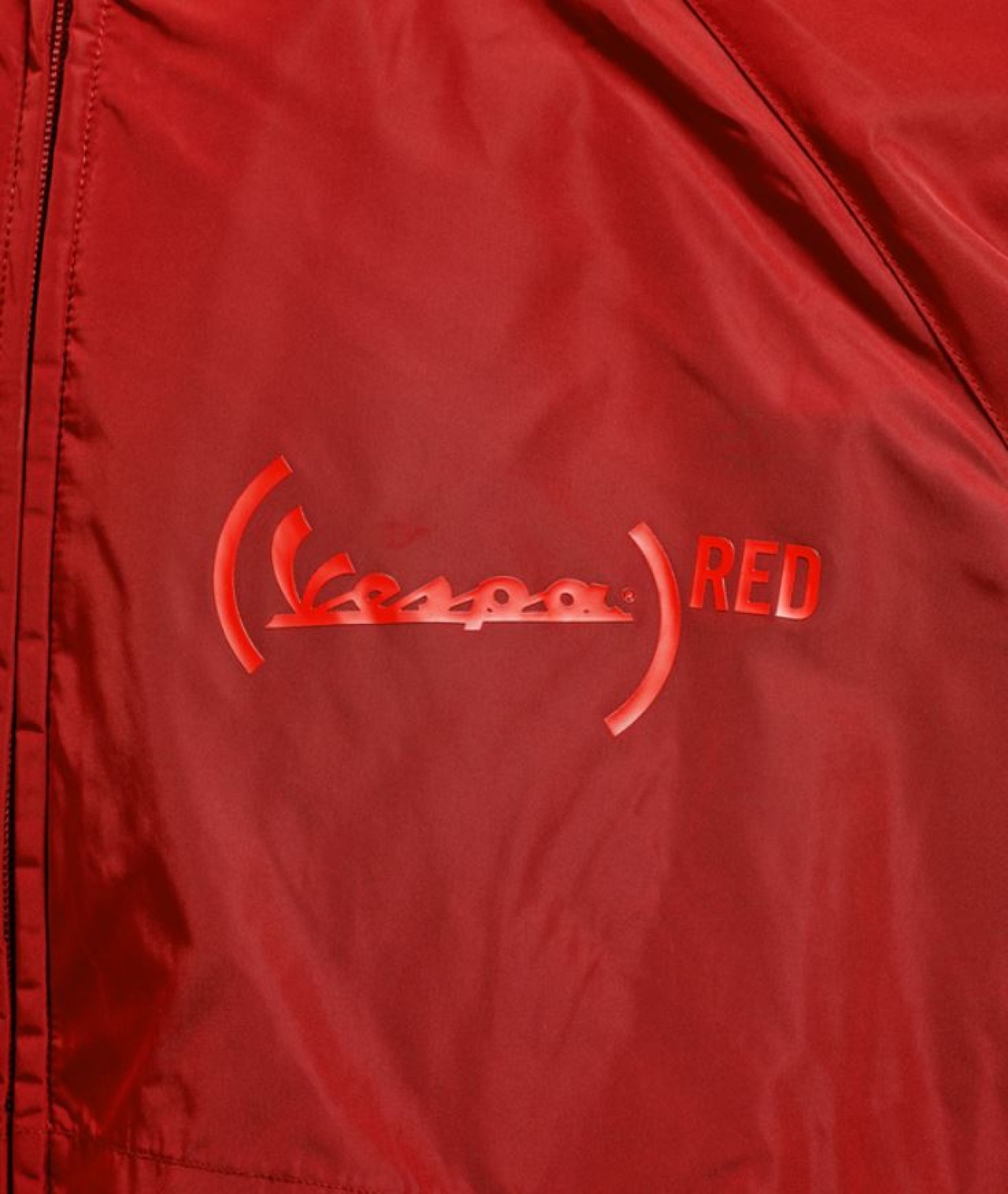 Vespa Regenjacke aus Polyester rot, Serie Vespa Red