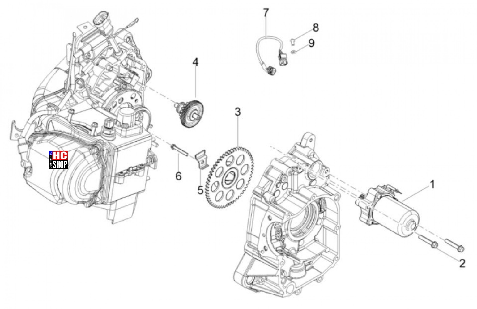 1 - Anlassermotor