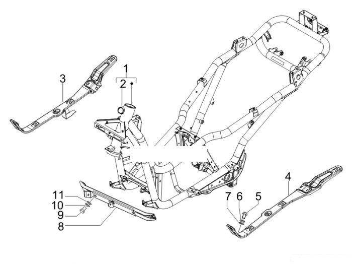 Piaggio Fahrgestell/Karosserie X7 125