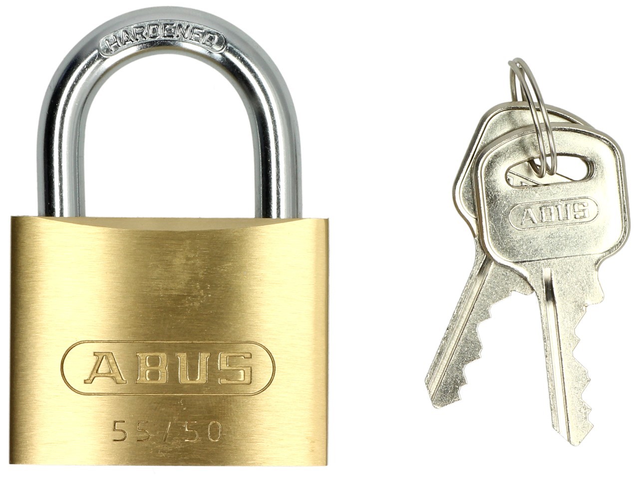 ABUS Messing-Hangschloss Vorhangschloss, Bügel 7 mm, Level 5