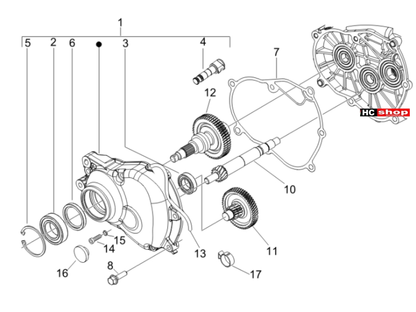 Piaggio Liberty 125 2V Motor Einheit Getriebe
