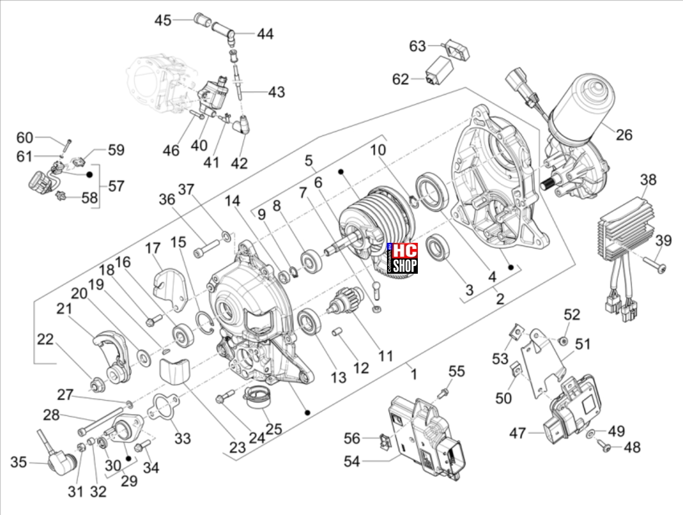 Piaggio MP3 400 hpe RST Classic-Sport Elektrische Anlage Spannungsregler - Elektronisches Steuergerä