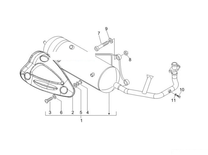 Gilera Auspufftopf Stalker 50