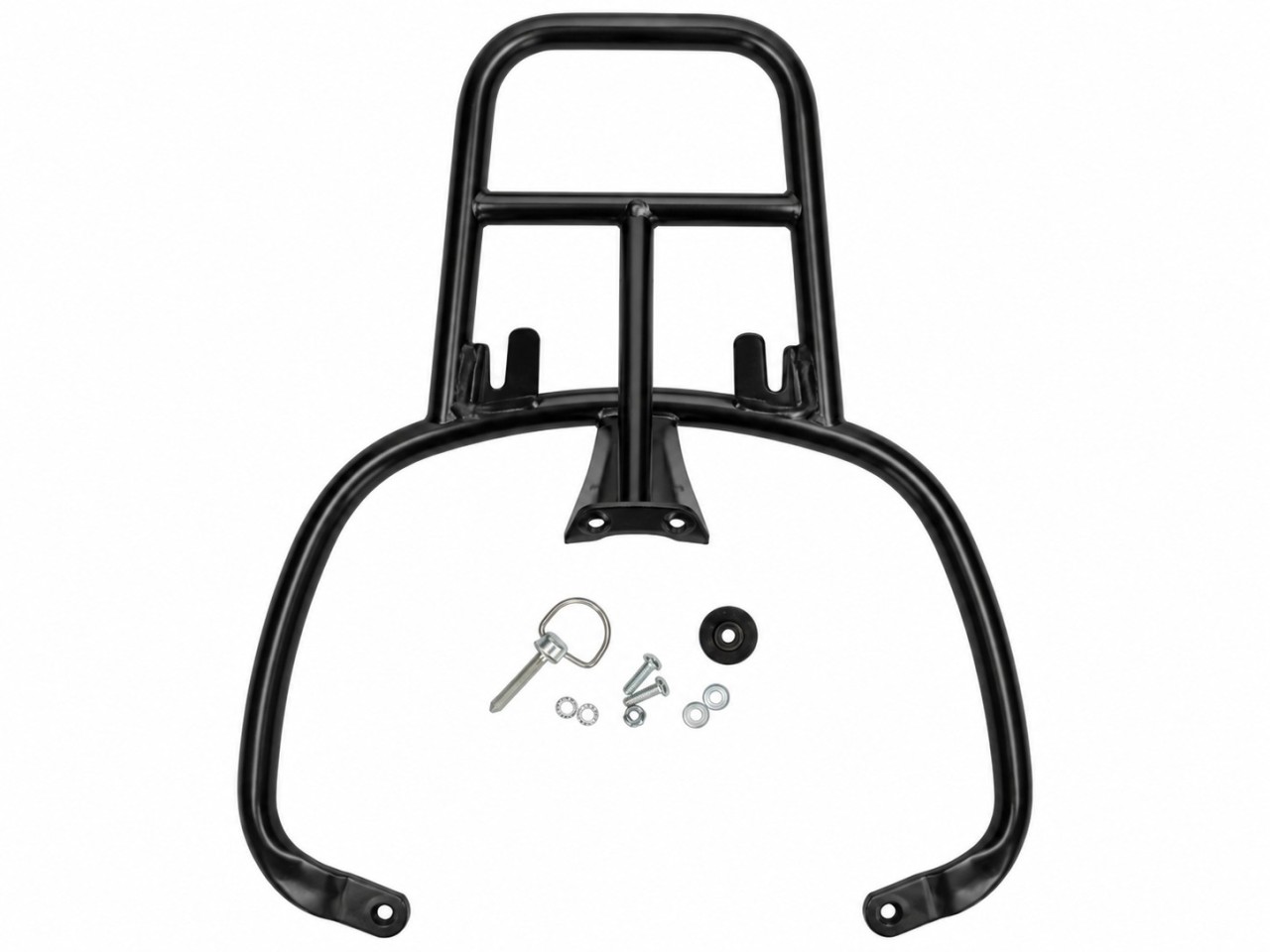 200 - Gepäckträger für Top Case 32 Liter, starr, hinten, schwarz, matt, Vespa Primavera/Sprint